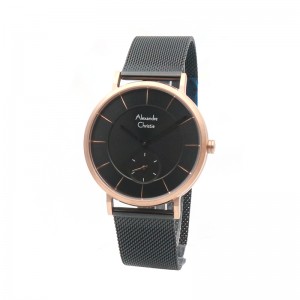Alexandre Christie AC 8586 Rosegold Black Man MSBBRBA